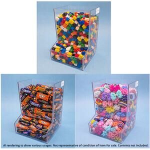 Clear Acrylic PETG Storage Bin Organizer 12.5" Pantry Toy Shelf Container Heavy